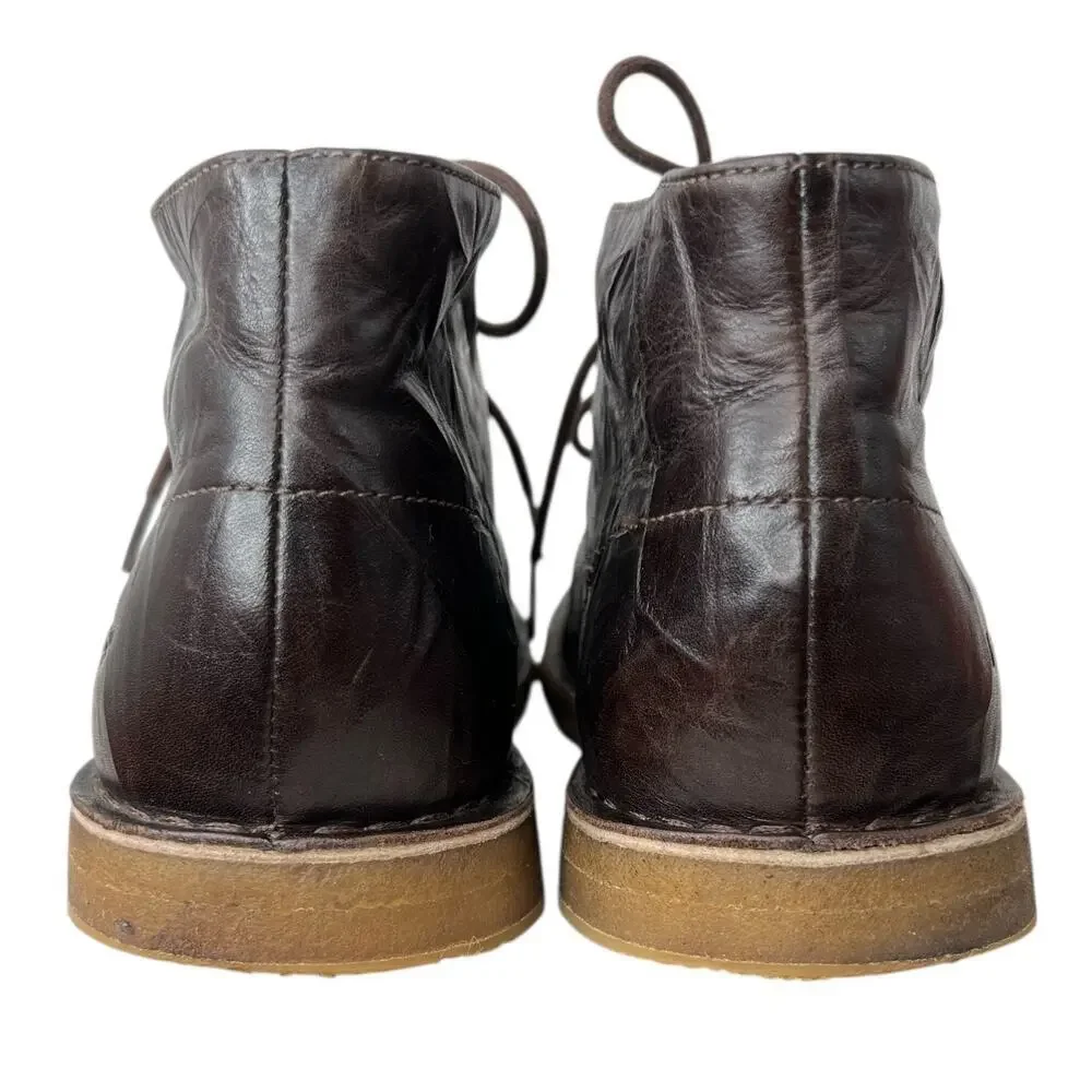 UGG Leighton Crepe Leather Lace Up Chukkas Boots Men's Size 10